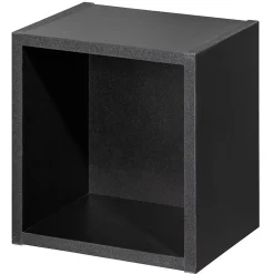 [En.Casa] Étagère murale de salle de bain Newport 27 x 25 x 21 cm noir en.casa* Etagère Salle De Bains