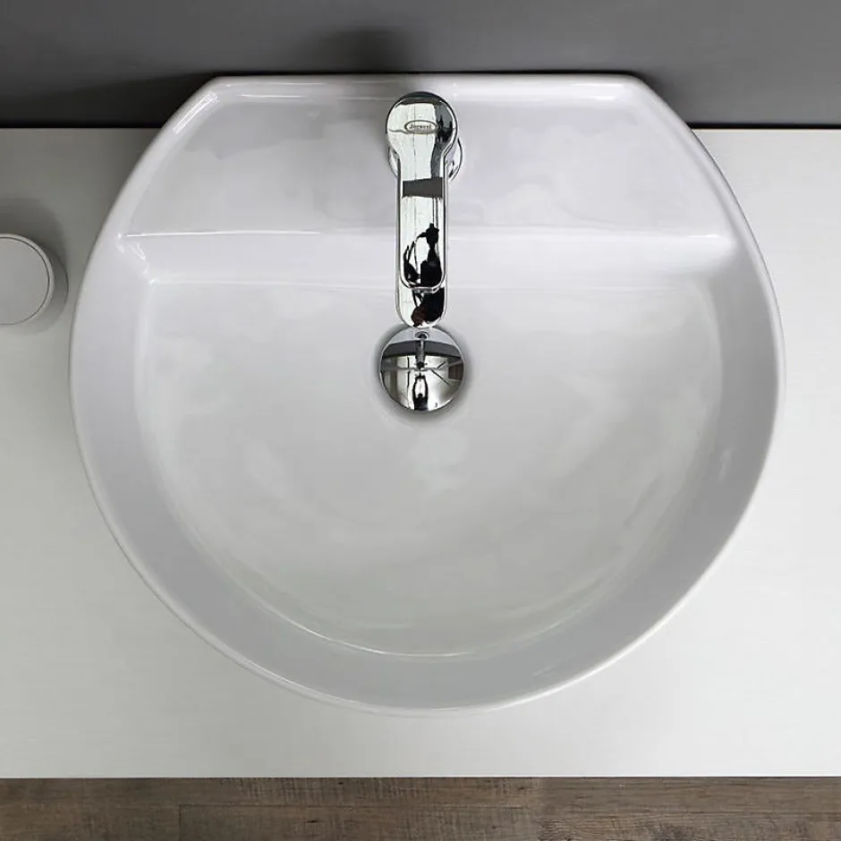 Kiamami Valentina Étagère Pour Sous-Lavabo 90 Cm En Bois Blanc - Valentina* Plan De Travail Salle De Bains