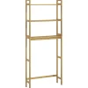 ProximaX Étagère WC autoportante 3 niveaux en bambou naturel, meuble salle de bain gain de place avec système anti-basculement