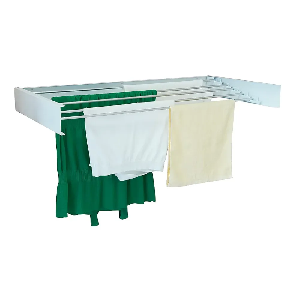 Kitchen Move Étendoir à linge mural COBRA Blanc Aluminium 6M