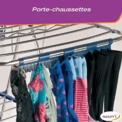 Facility'S Étendoir à linge pliable avec porte cintres* Etendoir À Linge