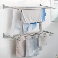 Foxydry Étendoir alu mural pliable 100x50x10cm Fold 100