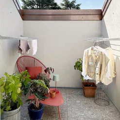 Foxydry Étendoir alu mural pliant bas 100x50x10cm Fold Down 100* Etendoir À Linge