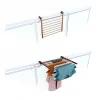 Foxydry Étendoir corten pliable pour balcon 62x63x8 cm Duo