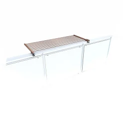 Foxydry Étendoir corten pliable pour balcon 62x63x8 cm Duo