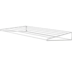 Étendoir filaire mural en acier blanc L. 66 x 40 cm