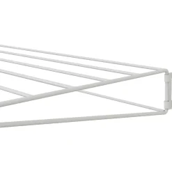 Étendoir filaire mural en acier blanc L. 66 x 40 cm
