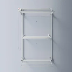Foxydry Étendoir mural 3 grilles pliables blanc 88x52x137 cm alu Tower 80