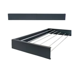 Foxydry Étendoir mural alu rétractable 71x35x13cm anthracite 70* Etendoir À Linge