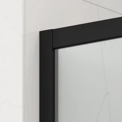 Swiss Aqua Technologies TEX BB Porte de douche 110x195cm coulissante anticalcaire avec profilés noir mat (SATTEXDBB110CT-SET)* Porte De Douche
