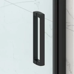 Swiss Aqua Technologies TEX-C Porte de douche 100x195cm ouverture gain de place anticalcaire avec profilés noir mat (SATTEXC100CT)* Porte De Douche