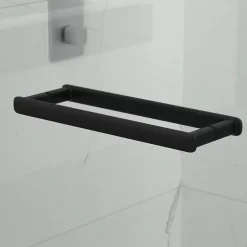 Swiss Aqua Technologies TGD NEW Porte de douche 100x200cm pivotante anticalcaire avec profilé noir mat (SATTGDO100NIKAC)