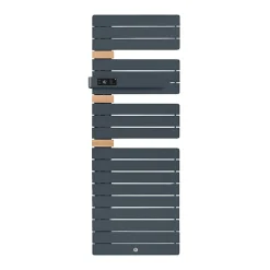 Thermor - Sèche-serviettes Allure 3 mat à gauche 750W gris ardoise/chêne - 483230* Sèche-Serviettes Électrique