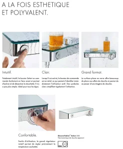 Hansgrohe Thermostatique douche 300 chromé ShowerTablet* Robinet De Douche