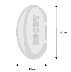 Ti'Pi - Séparateur pour urinoir en forme de ballon de rugby - Anti tag - Anti choc - Intérieur et extérieur - Gris* Urinoir