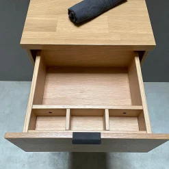 Byca Tiroir suspendu 48 cm en chêne - Massif naturel - Meuble de salle de bain design et fonctionnel