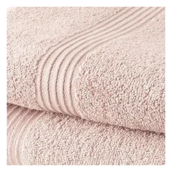 Todays Tools TODAY Lot de 1 Drap de Bain 100% coton 70x130 cm + 1 Serviette de Bain 50x100 cm - Rose des sables