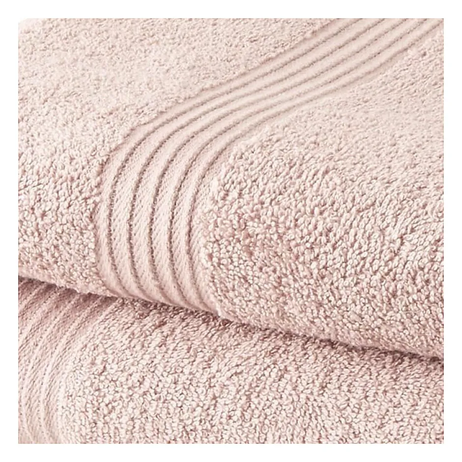 Todays Tools TODAY Lot de 1 Drap de Bain 100% coton 70x130 cm + 1 Serviette de Bain 50x100 cm - Rose des sables