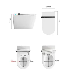 Nashi Toilette japonaise IANNA SORTIE VERTICALE, WC lavant automatique, haut de gamme* Wc Japonais