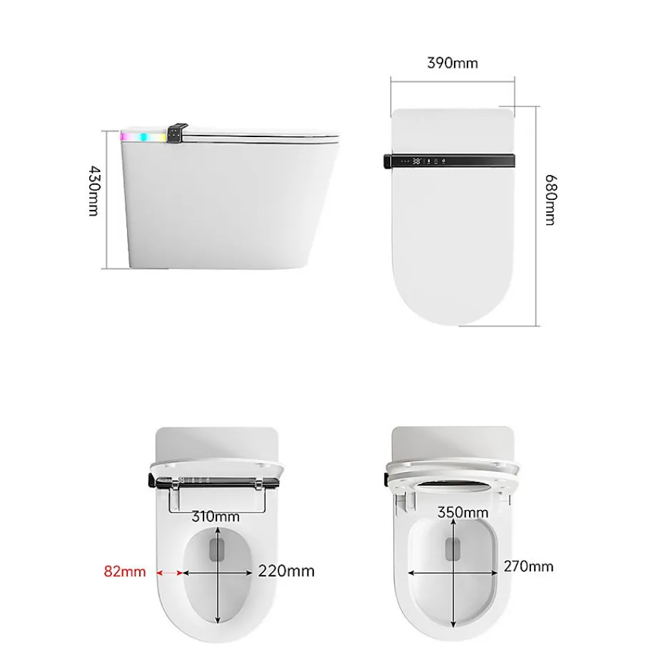 Nashi Toilette japonaise IANNA SORTIE VERTICALE, WC lavant automatique, haut de gamme* Wc Japonais