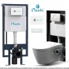 Nashi Toilette japonaise EOS suspendue avec bâti-support, WC lavant automatique, gamme supérieure* Wc Japonais