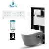 Nashi Toilette japonaise EOS PRO suspendue, WC lavant automatique, gamme supérieure
