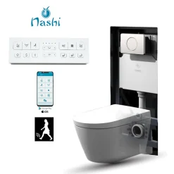 Nashi Toilette japonaise EOS PRO suspendue, WC lavant automatique, gamme supérieure