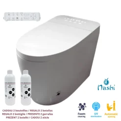 Nashi Toilette japonaise OVIAN PLUS SORTIE HORIZONTALE, WC lavant automatique, avec stérilisation UV gamme supérieure* Wc Japonais
