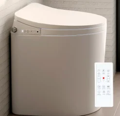 Nashi Toilette japonaise YAIZA PRO SORTIE VERTICALE, WC lavant automatique, design compact, chasse eau silencieuse* Wc Japonais