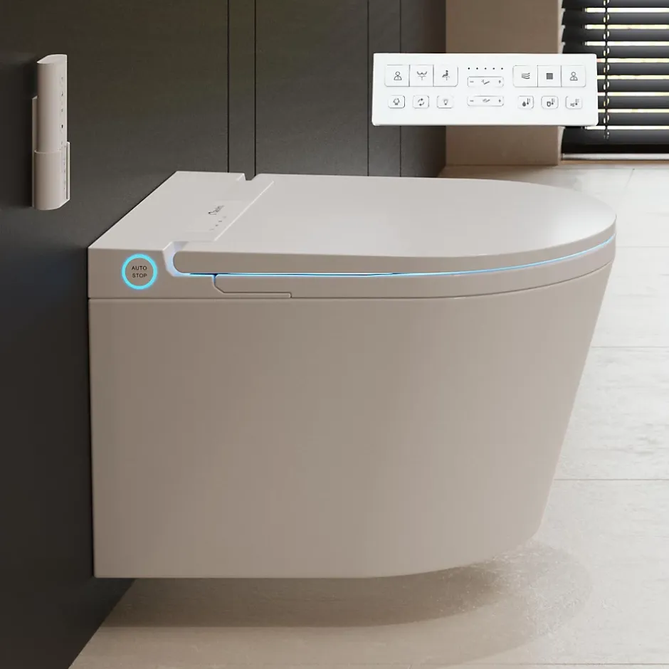 Nashi Toilette japonaise EOS PRO suspendue avec bâti-support, WC lavant automatique, gamme supérieure* Wc Japonais