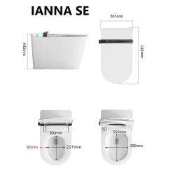 Nashi Toilette japonaise IANNA SE, WC lavant automatique, haut de gamme* Wc Japonais