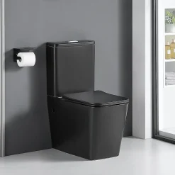 Stano Toilette WC à poser BRAGADO en ceramique noir mat* Wc À Poser