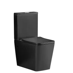 Stano Toilette WC à poser BRAGADO en ceramique noir mat* Wc À Poser