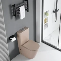 Stano Toilette WC à poser CIPOLI en ceramique beige mat