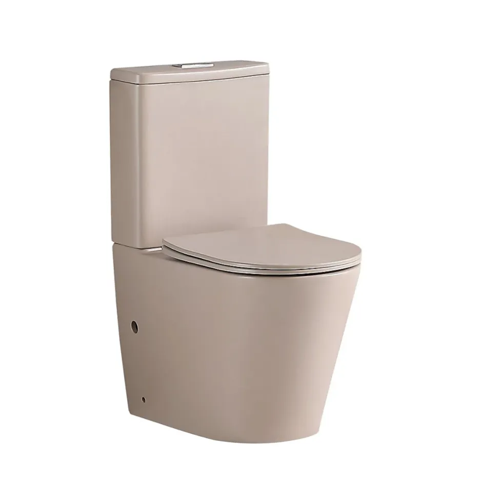 Stano Toilette WC à poser CIPOLI en ceramique beige mat