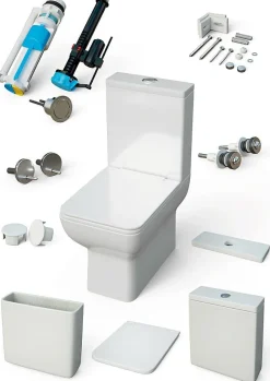 Aquore Toilette WC à poser CRETA en ceramique* Wc À Poser