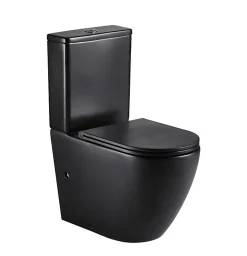 Aquore Toilette WC à poser GENOVA en ceramique noir mat