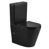 Aquore Toilette WC à poser TURIN en ceramique noir mat* Wc À Poser