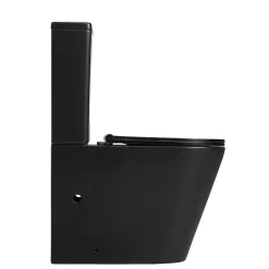 Aquore Toilette WC à poser TURIN en ceramique noir mat* Wc À Poser