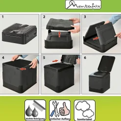 Nature Pro Toilettes de Camping Pliables Max 150kg + 12 Cacs de Toilette Inclus - Toilettes WC