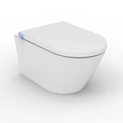 Bernstein Toilettes japonais céramique, WC japonais lavant avec LED - 59,3x38,4x38cm - Basic 1102