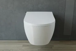 Bernstein Toilettes Japonaises céramique WC lavant suspendu + Télécommande, chauffant, Filtre, Séchoir - 59,3x38,4x30cm - 1102PREMIUM* Wc Japonais