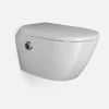 Bernstein Toilettes Japonaises céramique WC lavant suspendu, Télécommande, siège chauffant, Filtre, Séchoir - 59,5x42,5x43cm - T640PRO* Wc Japonais