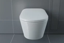 Bernstein Toilettes Japonaises céramique WC lavant suspendu, Télécommande, siège chauffant, Filtre, Séchoir - 59,5x42,5x43cm - T640PRO* Wc Japonais