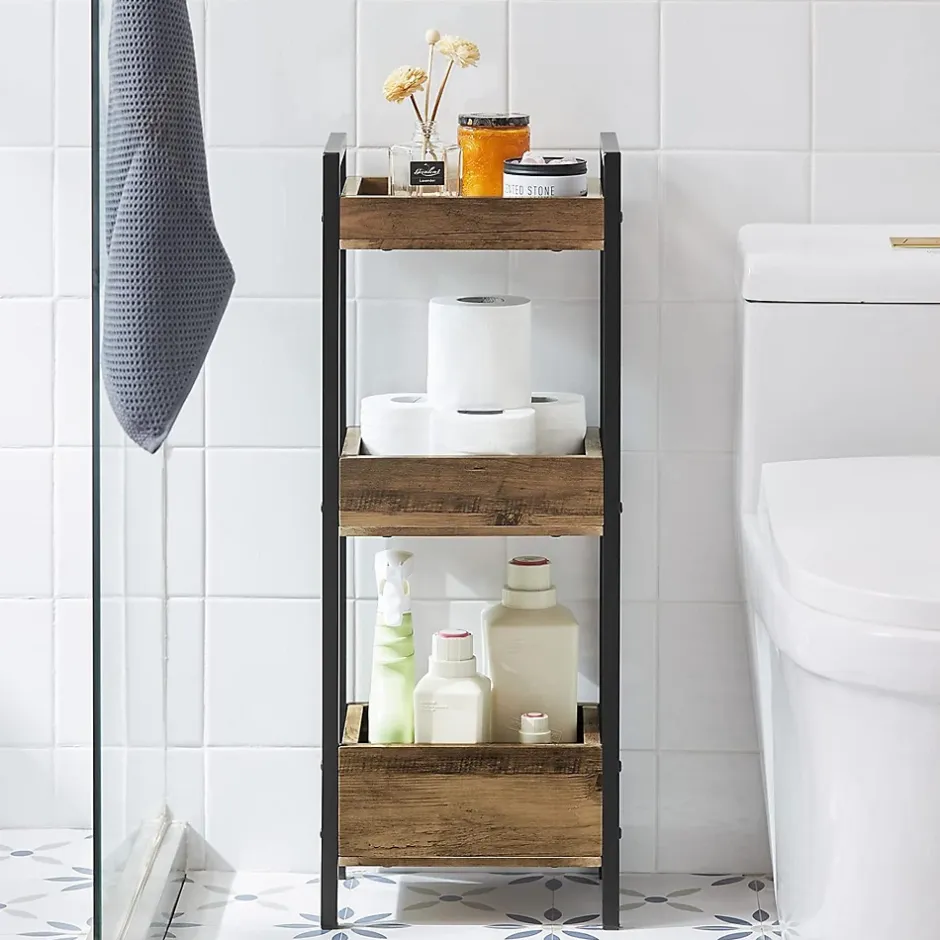 Sobuy Tour de Rangement Etagère de Stockage, 3 étages, FRG226-F,