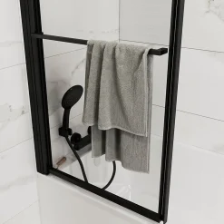 GoodHome Trio douchette + flexible + support Cavally noir* Pommeau De Douche, Flexible Et Barre De Douche