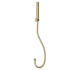 GoodHome Trio douchette + flexible + support, doré brossé, Owens