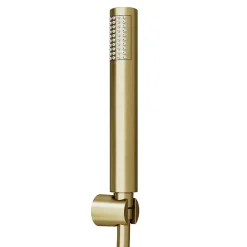 GoodHome Trio douchette + flexible + support, doré brossé, Owens
