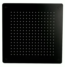 Bernstein Tête de douche carrée, extra-plate en acier inoxydable DPG5005 - 50x50cm - noir
