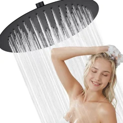 Sofetiy Max Tête de douche Inox Rond 30cm Kit de douche